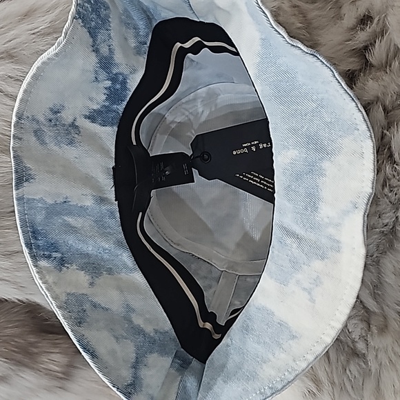 NWT Rag & Bone Blue Ellis Bucket Hat Sz OS - Picture 7 of 8